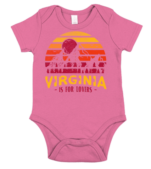 VIRGINIA Is For Lovers States 2020 Short Sleeve Baby One-Piece