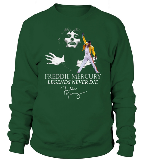 Queen Freddie Mercury Legends never die signature shirt Sweatshirt Unisex