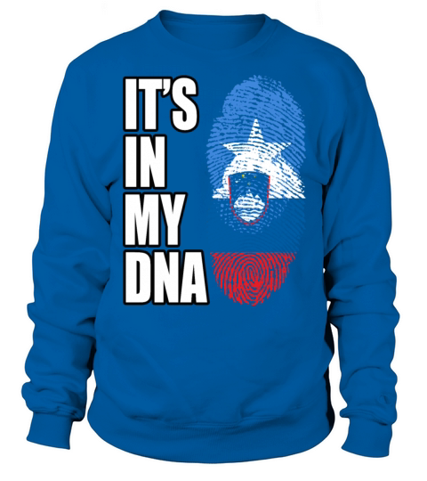 Somali And Slovenian Vintage Heritage DNA Flag Sweatshirt Unisex
