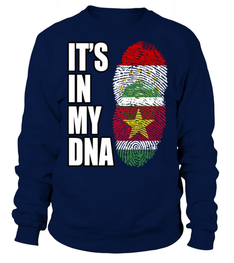 Tajikistani And Surinamese Vintage Heritage DNA Fl Sweatshirt Unisex