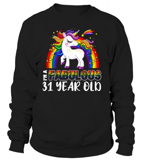 Unicorn Age 31 Years Gay Pride LGBT Pride Month Sweatshirt Unisex