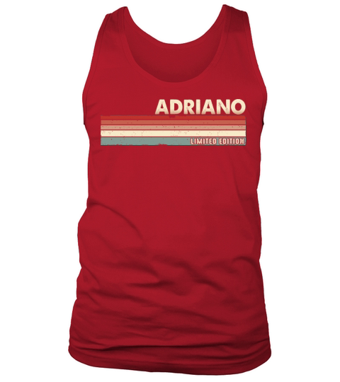 Adriano - Funny Retro Vintage Name 80s 90s Tank Top Unisex