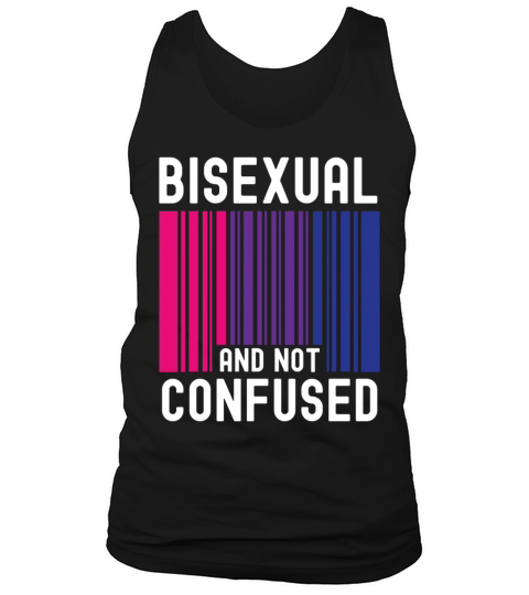 Bisexual Bi Pride Flag Bar Code Tank Top Unisex