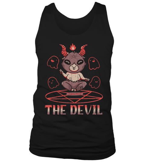 Cute Baphomet Devil Tarot Occult Gothic Tank Top Unisex