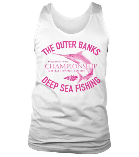 Outer Banks Deep Sea Fishing OBX Vintage Fuchsia Tank Top Unisex