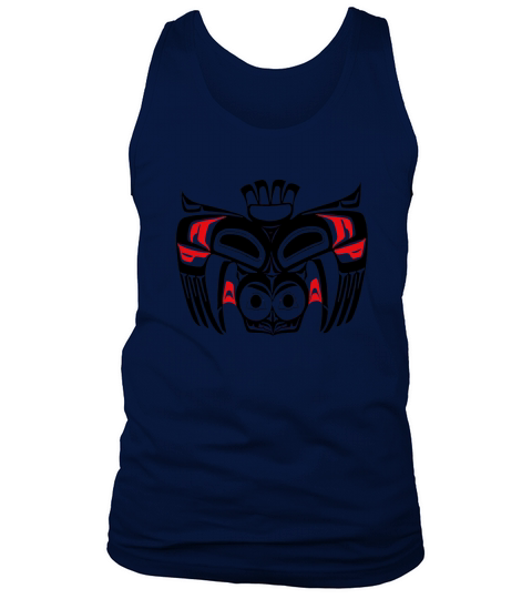 Pacific Northwest Native American Indian Owl Bird Totem Art Tank Top Unisex
