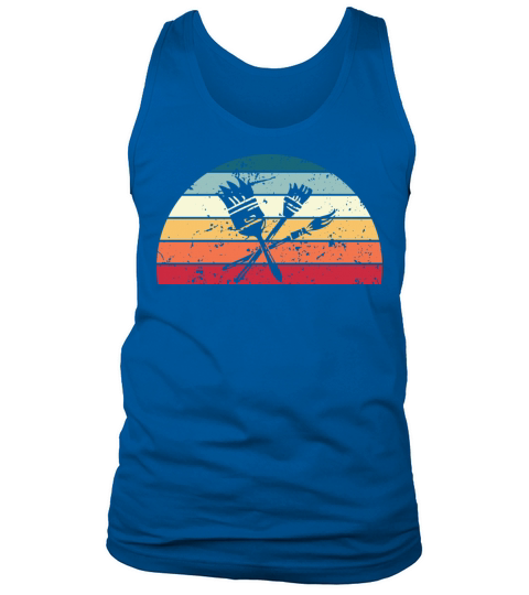 Retro Painting Sunset Vintage painter Sunrise Tank Top Unisex
