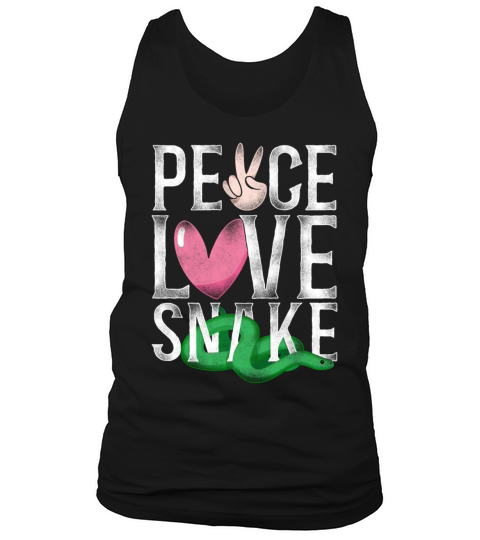 Snake Serpent Girl Vintage Peace Tank Top Unisex