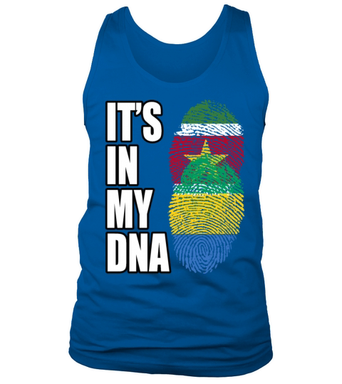 Surinamese And Gabonese Vintage Heritage DNA Flag Tank Top Unisex