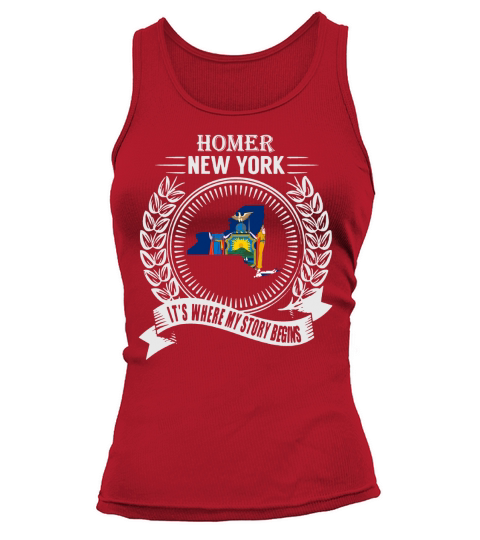 Homer new york its where my story begins Tank top Woman