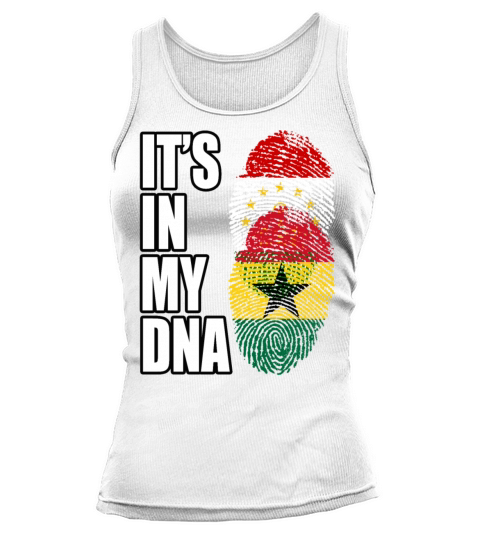 Tajikistani And Ghanaian Vintage Heritage DNA Flag Tank top Woman