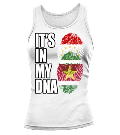 Tajikistani And Surinamese Vintage Heritage DNA Fl Tank top Woman