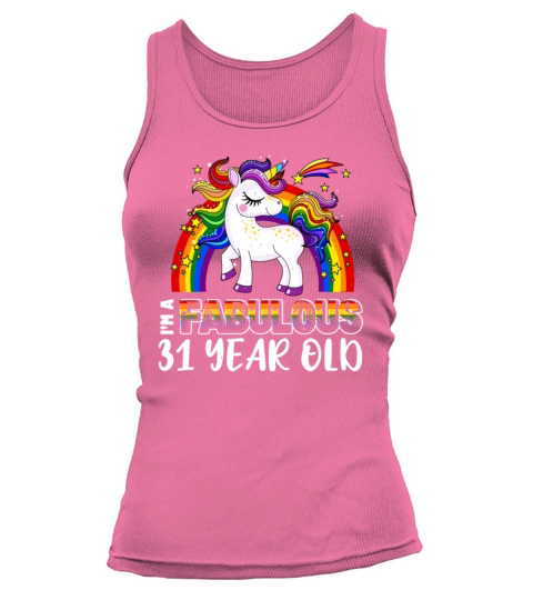 Unicorn Age 31 Years Gay Pride LGBT Pride Month Tank top Woman