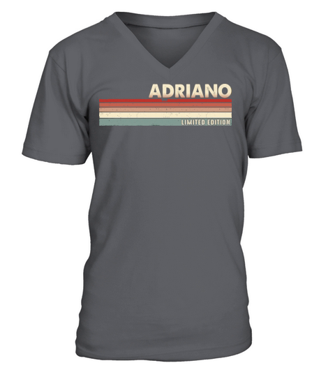 Adriano - Funny Retro Vintage Name 80s 90s V-Neck T-shirt