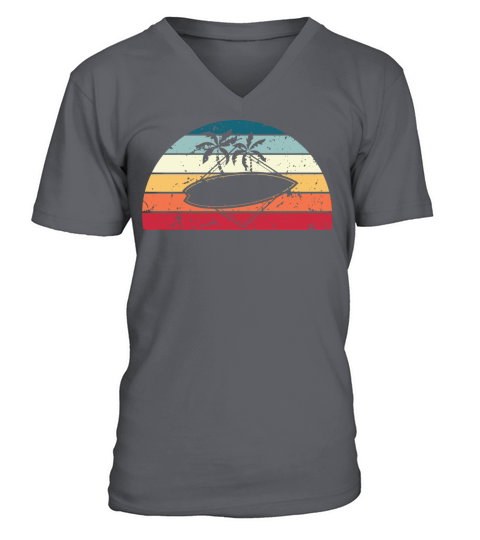 Retro Skimboarding Sunset Vintage skimboard V-Neck T-shirt