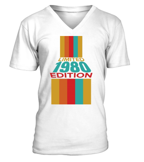 Retro Vintage 1980 Limited Edition 42th Birthday V-Neck T-shirt