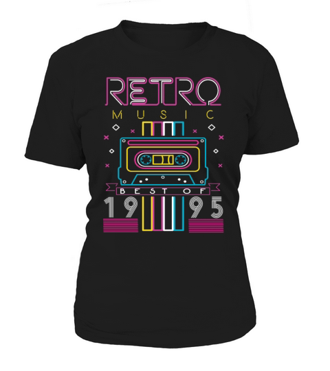 Best Of 1995 Retro Cassette Vintage Birthday Women's T-Shirt