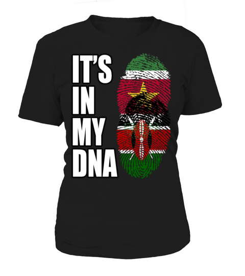 Surinamese And Kenyan Vintage Heritage DNA Flag Women's T-Shirt