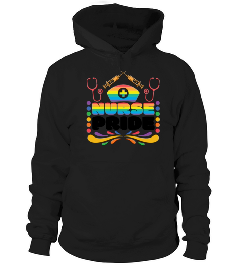 Nurse Pride Stethoscope Lesbian Gay LGBTQ Hoodie Unisex