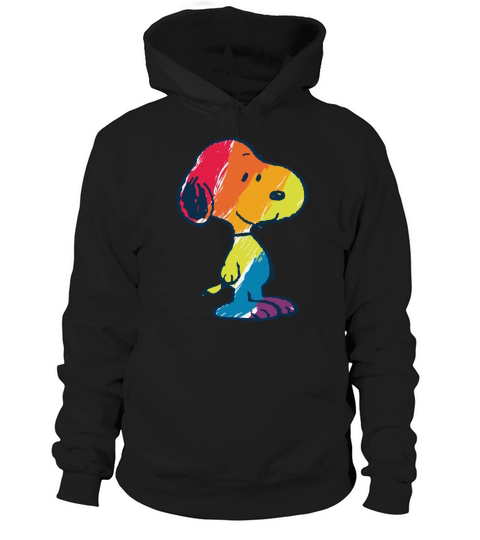 shirt rainbow snoopy Hoodie Unisex