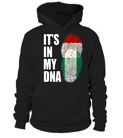 Tajikistani And Nigerian Vintage Heritage DNA Flag Hoodie Unisex