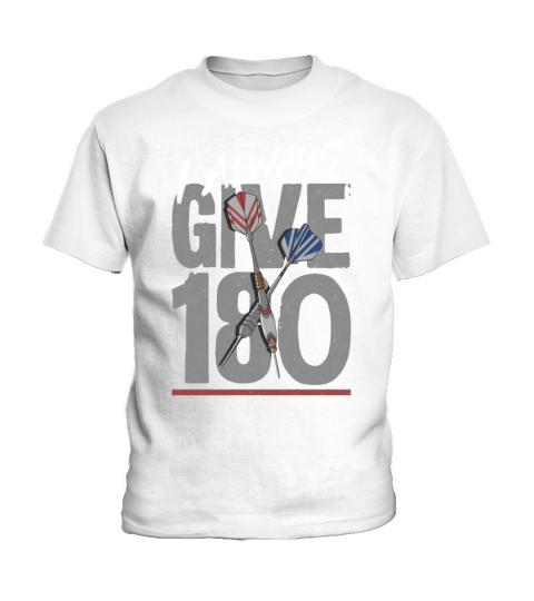 Darts Vintage I Always Give 180 Kids T-Shirt