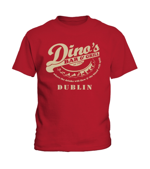 Dino - Bar and Grill Dublin Kids T-Shirt