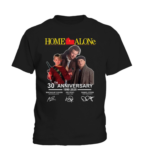 Home Alone 30th anniversary 19902020 Macaulay Culkin signatures shirt Kids T-Shirt