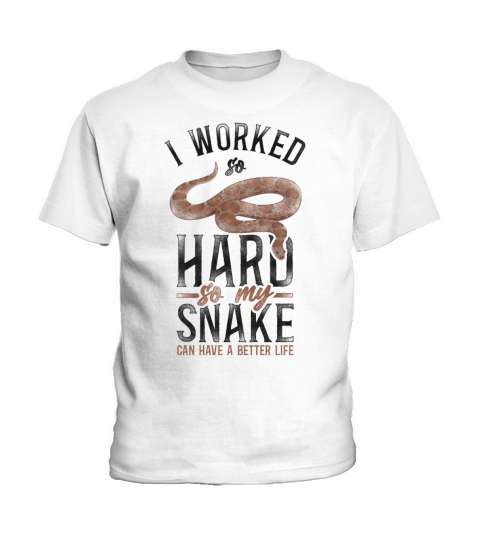 Snake Serpent Vintage I Worked Kids T-Shirt