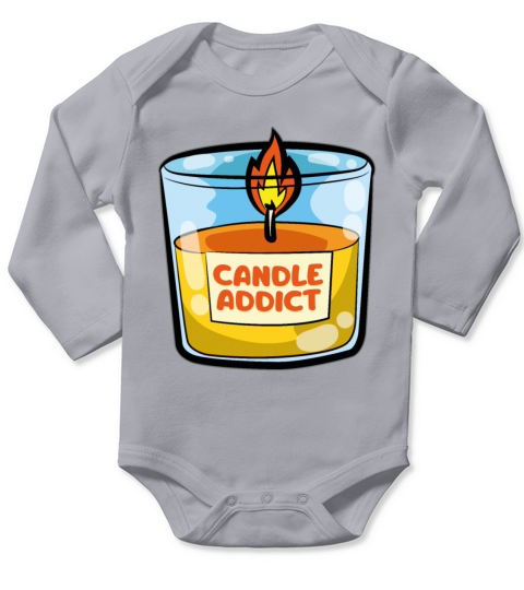 Cancle Addict Canle Making Long Sleeve Baby One-Piece