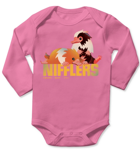 Fantastic Beasts 3 Baby Nifflers Long Sleeve Baby One-Piece