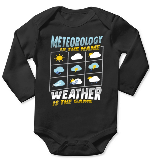 Meteorologist Weather Forecast Weatherman Long Sleeve Baby One-Piece