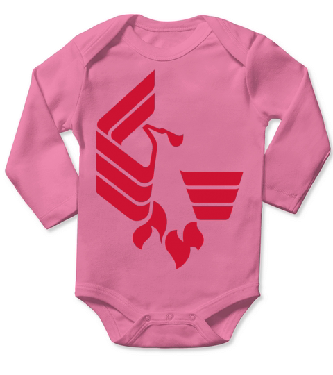 Single Logo Phoenix University Long Sleeve Baby One-Piece