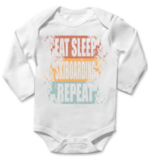 Skiboarding Saying funny Long Sleeve Baby One-Piece