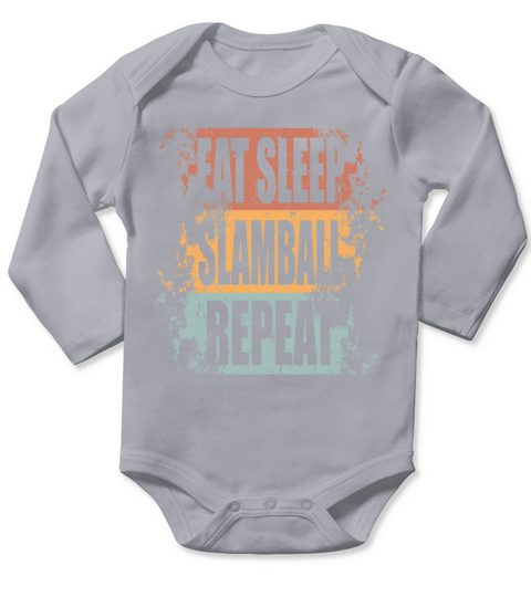 Slamball Saying funny Long Sleeve Baby One-Piece