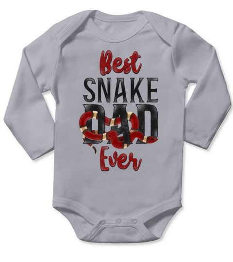 Snake Serpent Dad Father Vintage Long Sleeve Baby One-Piece