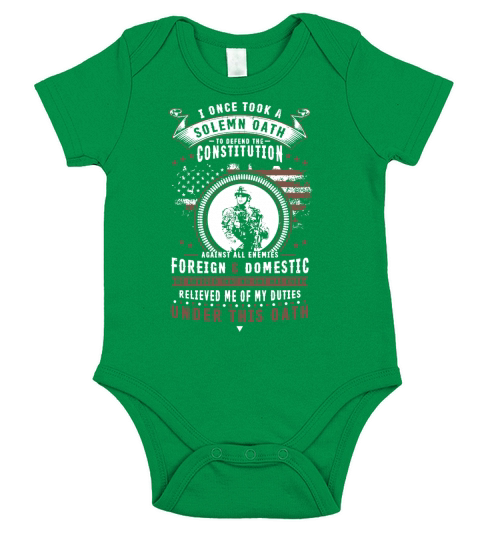 American Soldiers Against All Enemies Foreign And Domestic Short Sleeve Baby One-Piece