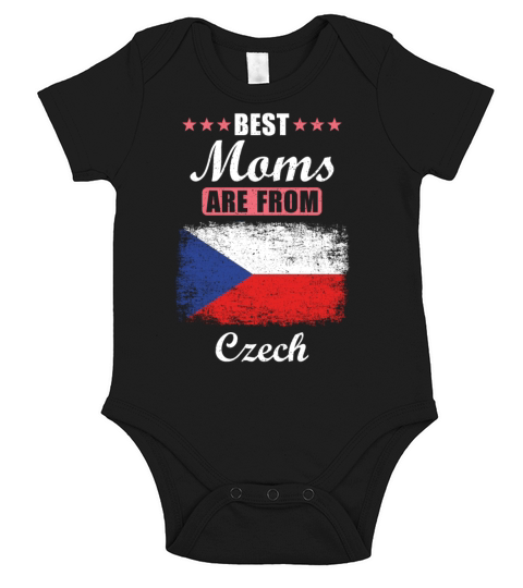 Best Moms are from Czech Short Sleeve Baby One-Piece