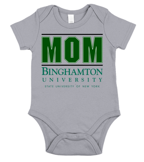 Binghamton University State University Of New York Proud Mom Parents Day 2020 Short Sleeve Baby One-Piece