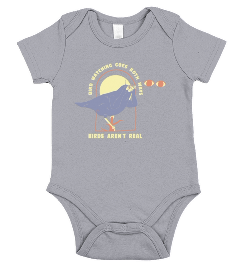 Bird Watching Goes Both Ways Funny Bird Lover TShirt Short Sleeve Baby One-Piece