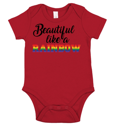 LGBT   Beautiful like a rainbow Short Sleeve Baby One-Piece