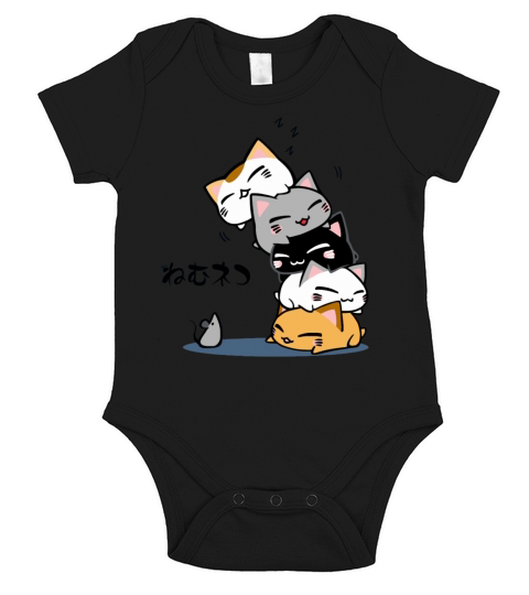 Neko Uh oh Cute Cat Short Sleeve Baby One-Piece