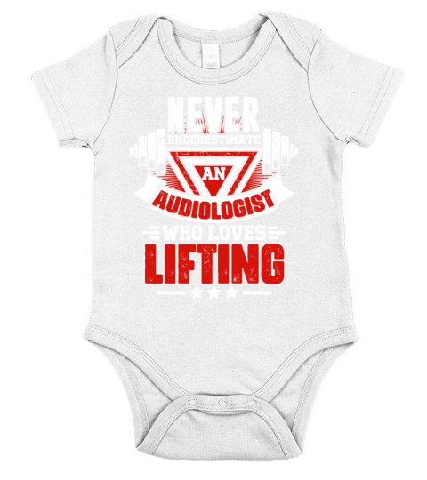 Never Underestimate Audiologist Gym Workout Fitnes Short Sleeve Baby One-Piece