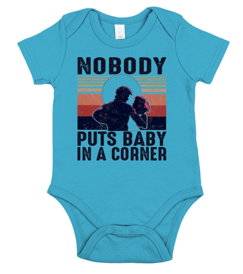 Nobody puts baby in a corner vintage shirt Short Sleeve Baby One-Piece