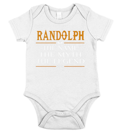 Randolph Legend Name Randolph  TeeForRandolph Short Sleeve Baby One-Piece