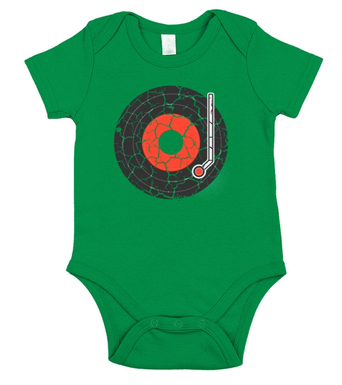 Records record player vinyl music DJ Short Sleeve Baby One-Piece
