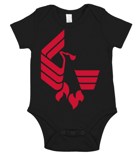 Single Logo Phoenix University Short Sleeve Baby One-Piece