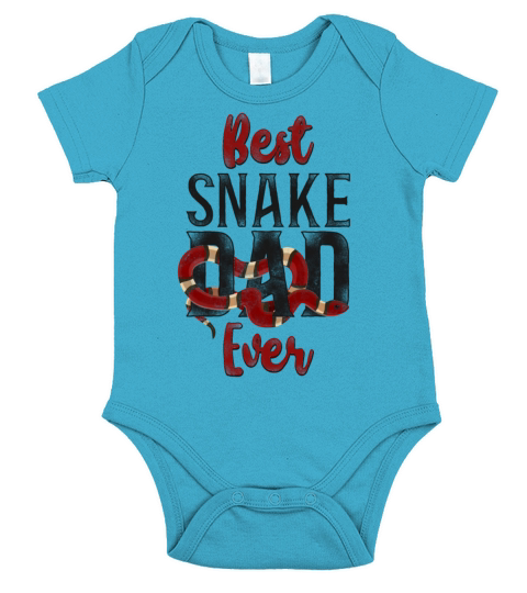 Snake Serpent Dad Father Vintage Short Sleeve Baby One-Piece