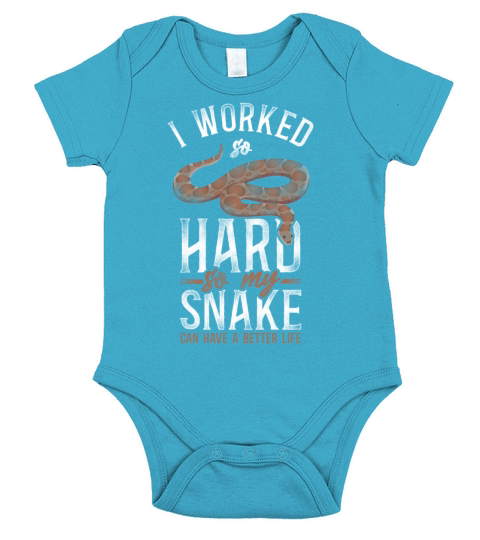 Snake Serpent Vintage I Worked Short Sleeve Baby One-Piece