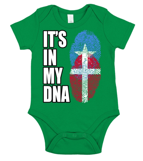 Somali And Danish Vintage Heritage DNA Flag Short Sleeve Baby One-Piece